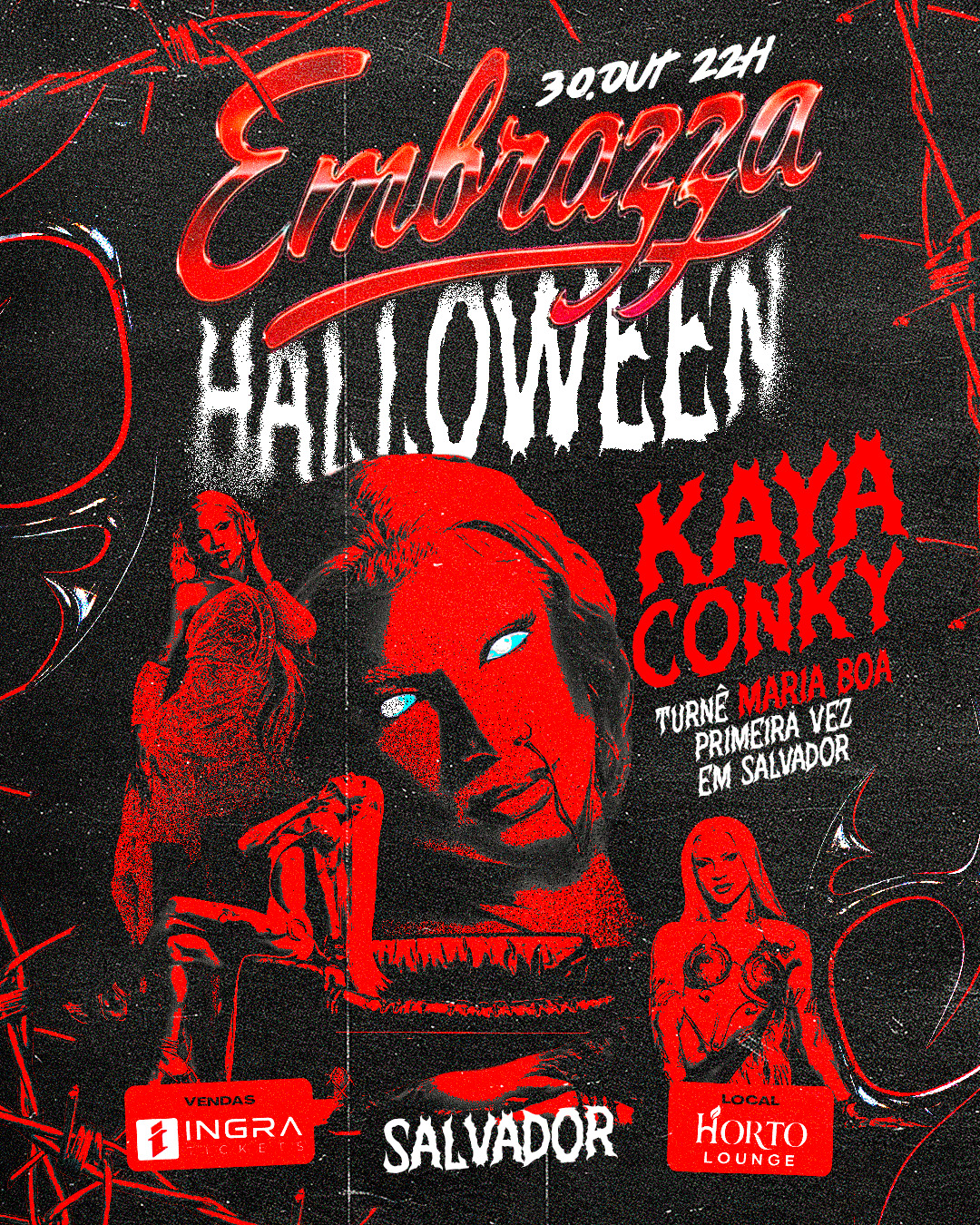 EMBRAZZA DE HALLOWEEN COM KAYA CONKY